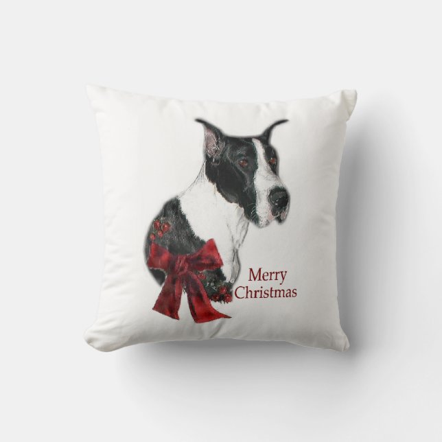 Cojín Decorativo Mantle Great Dane Navidades (Anverso)