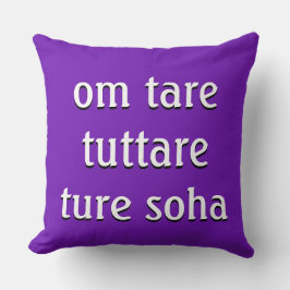 Cojín Decorativo Mantra: om tare tuttare ture soha