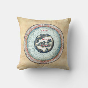 Cojín Decorativo Manuscrito de alquimia de astronomía medieval