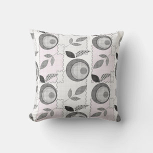 Cojín Decorativo Manzana abstracta moderna hojas de fruta geométric