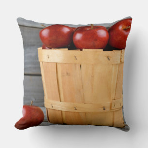 Cojín Decorativo manzana manzanas fruta comida vid personalizar
