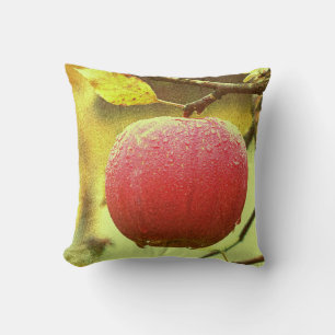 Cojín Decorativo "Manzana Roja" Foto Adorable. Comprar Ahora