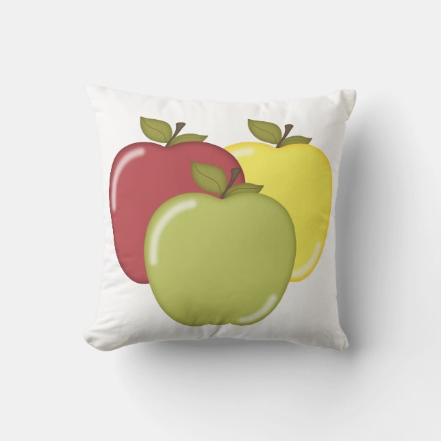 Cojín Decorativo Manzanas de la caída (Anverso)