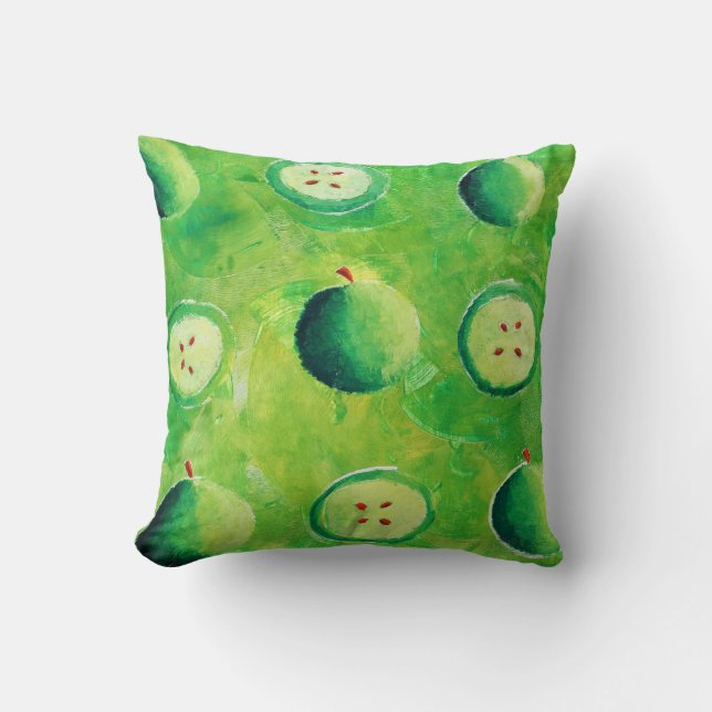 Cojín Decorativo Manzanas de orquídea (Anverso)