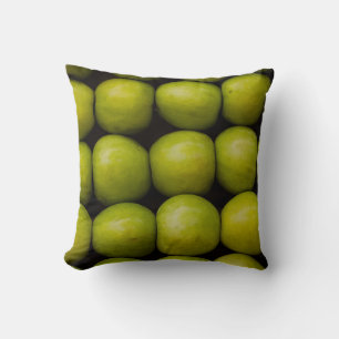Cojín Decorativo Manzanas fruta alimento manzanas verdes