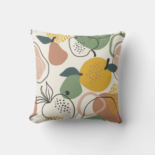 Cojín Decorativo Manzanas: Patrón Vintage.