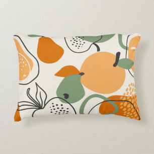 Cojín Decorativo Manzanas, peras: patrón vintage sin costuras.