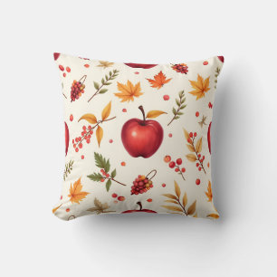 Cojín Decorativo Manzanas y hojas, autora Natasha Us