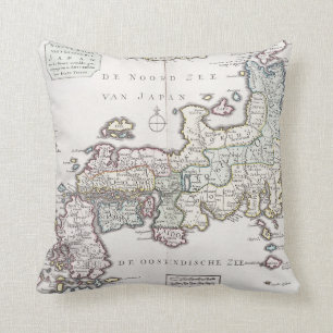 Cojín Decorativo Mapa antiguo de Japón el 1769