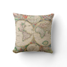 Mapa clásico vintage de viajes por el mundo