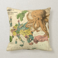 Mapa cómico de la guerra de Serio del vintage por