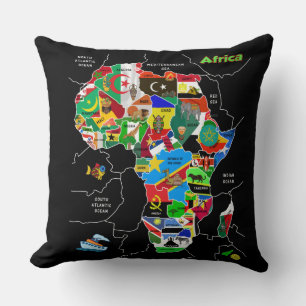 Cojín Decorativo Mapa de África