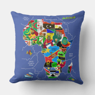 Cojín Decorativo Mapa de África