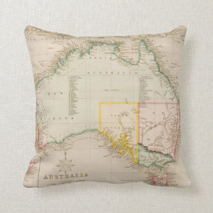 Cojín Decorativo Mapa de Australia y de Nueva Zelanda