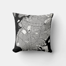 Cojín Decorativo Mapa de Brooklyn Nueva York