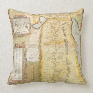Cojín Decorativo Mapa de Egipto antiguo, 1584