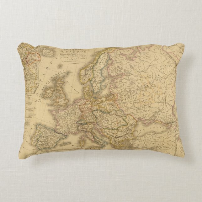Cojín Decorativo Mapa de Europa 2 (Anverso)