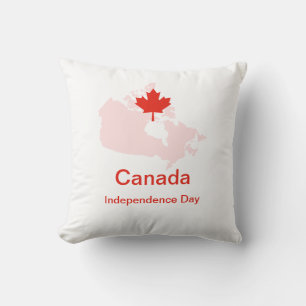 Cojín Decorativo Mapa de hojas de arce del orgullo canadiense