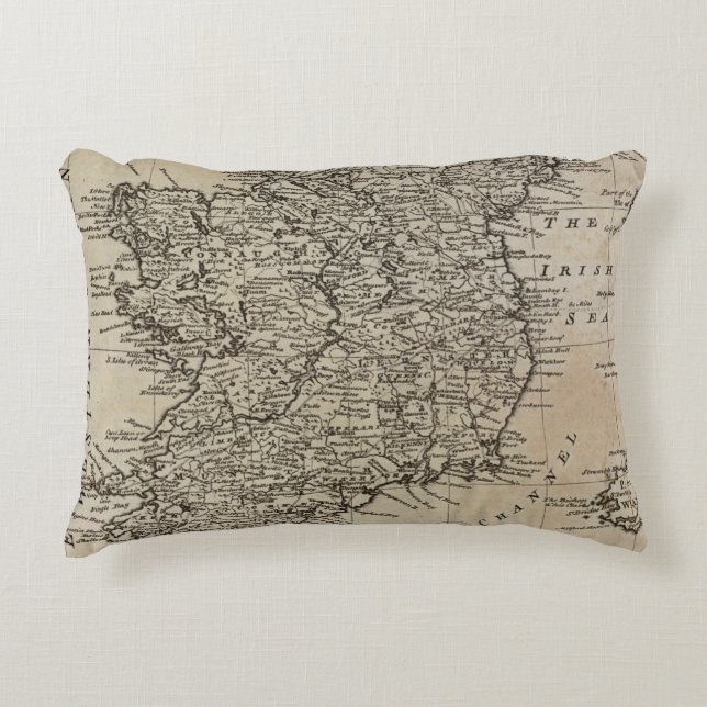 Cojín Decorativo Mapa de Irlanda (Anverso)