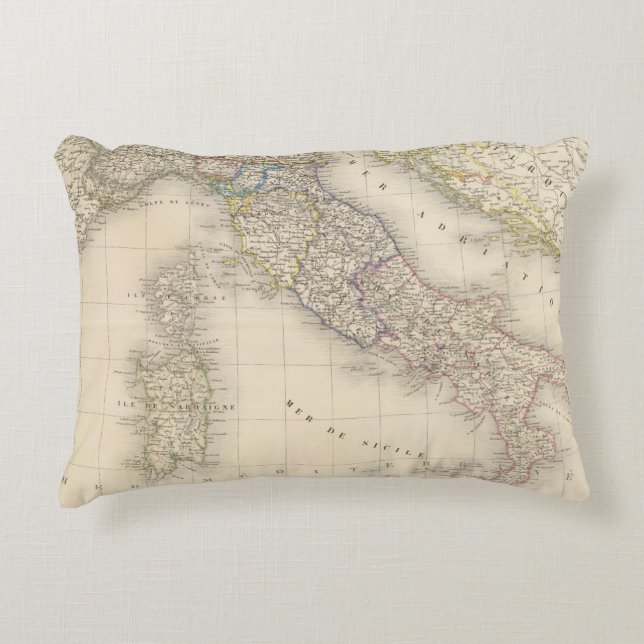 Cojín Decorativo Mapa de Italia (Anverso)