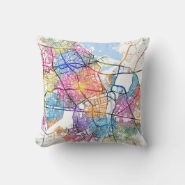 Cojín Decorativo Mapa de la ciudad de Adana Türkiye