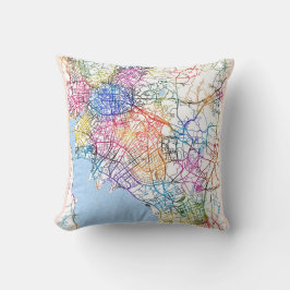 Cojín Decorativo Mapa de la ciudad de China