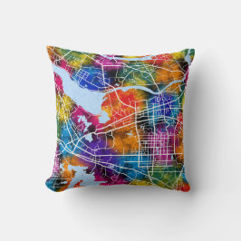 Cojín Decorativo Mapa de la ciudad de China en Huainan