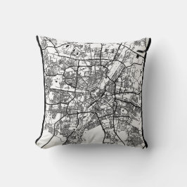 Cojín Decorativo Mapa de la ciudad de Múnich Alemania