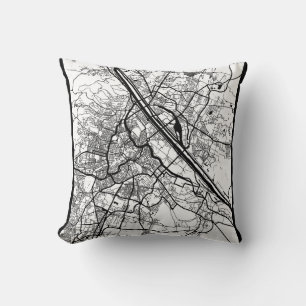 Cojín Decorativo Mapa de la ciudad de Viena, Austria