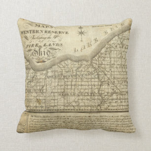 Cojín Decorativo Mapa de la reserva occidental