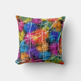 Cojín Decorativo Mapa de Weinan en China