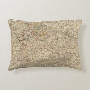 Cojín Decorativo Mapa del atlas de Alemania