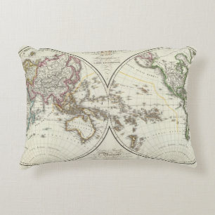 Cojín Decorativo Mapa del atlas de París