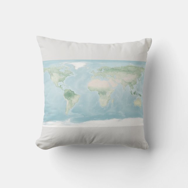 Cojín Decorativo Mapa del Explorador de la superficie terrestre (Anverso)