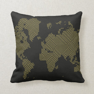 Cojín Decorativo Mapa del mundo de Digitaces