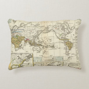 Cojín Decorativo Mapa del mundo de enfermedades