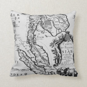 Cojín Decorativo Mapa del Reino de Tailandia