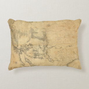 Cojín Decorativo Mapa del territorio de los Estados Unidos