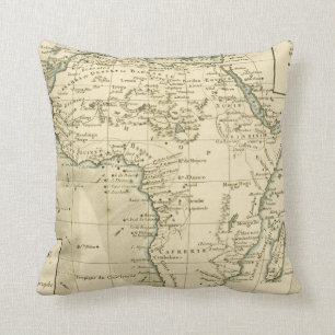 Cojín Decorativo Mapa del vintage de África