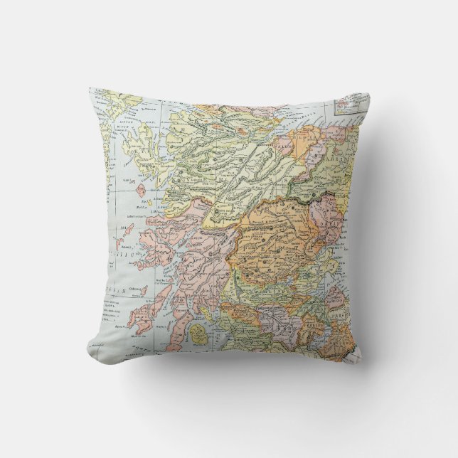 COJÍN DECORATIVO MAPA: ESCOCIA (Anverso)