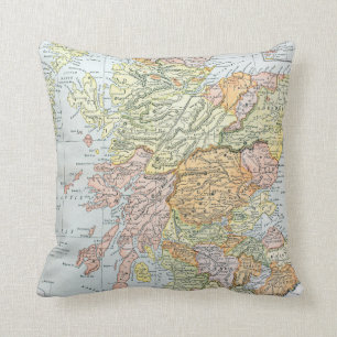 COJÍN DECORATIVO MAPA: ESCOCIA