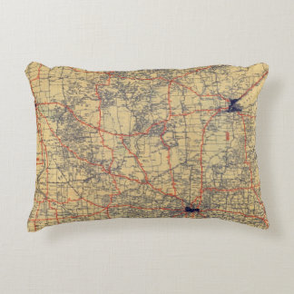 Cojín Decorativo Mapa estándar de Minnesota