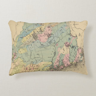 Cojín Decorativo Mapa geológico de Maine