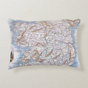 Cojín Decorativo Mapa: Irlanda, 1851