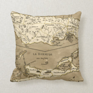 COJÍN DECORATIVO MAPA: JAMAICA, 1767