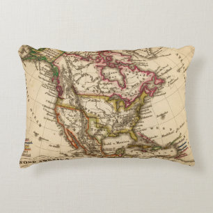 Cojín Decorativo Mapa norteamericano 2
