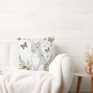 Cojín Decorativo Mapache Adorable Sosteniendo una Bellota