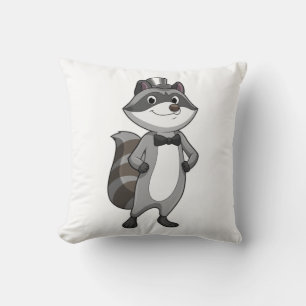 Cojín Decorativo Mapache como novio con corbata
