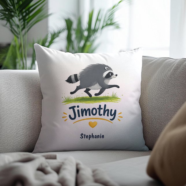Cojín Decorativo Mapache Viral Jimothy Divertido Panda Basura Vida  (Subido por el creador)
