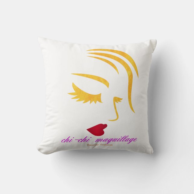 Cojín Decorativo maquillaje chi-chi (Anverso)